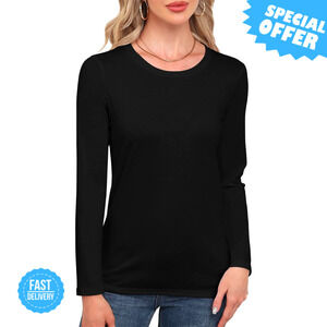 BRAND NEW Smile Fish Crewneck Long Sleeve Casual T-Shirt